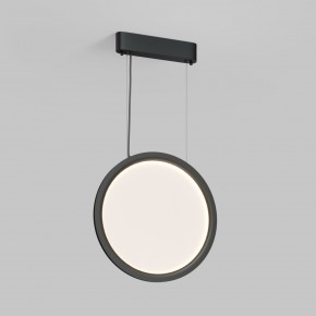 DK6604-BK Подвесной вертикальный светильник Veil со светодиодом H1500 d450 220V 36W 3000-6000K IP20 черный алюминий в Воткинске - votkinsk.ok-mebel.com | фото