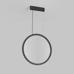 DK6606-BK Подвесной вертикальный светильник Veil со светодиодом H1700 d600 220V 48W 3000-6000K IP20 черный алюминий в Воткинске - votkinsk.ok-mebel.com | фото 2