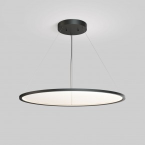 DK6620-BK Подвесной горизонтальный светильник Veil со светодиодом H900 d1000 220V 82W 3000-6000K IP20 черный алюминий в Воткинске - votkinsk.ok-mebel.com | фото