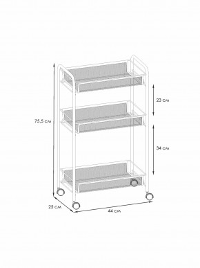 Э 322 Ч Этажерка "Ладья 2К" Черный в Воткинске - votkinsk.ok-mebel.com | фото 1