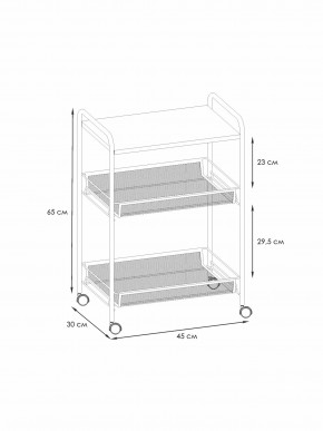 Э 356 Ч Этажерка "Ладья 33КС" Черный в Воткинске - votkinsk.ok-mebel.com | фото 1