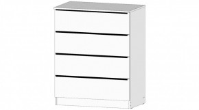 ЭЛЕГАНТ Комод 4 ящика (белый) в Воткинске - votkinsk.ok-mebel.com | фото