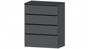 ЭЛЕГАНТ Комод 4 ящика (графит) в Воткинске - votkinsk.ok-mebel.com | фото