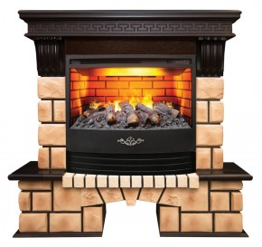 Электрокамин RealFlame Stone Brick с Firestar 25,5 3D в Воткинске - votkinsk.ok-mebel.com | фото