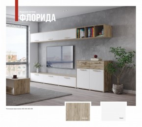 ФЛОРИДА Гостиная (модульная) дуб серый/белый в Воткинске - votkinsk.ok-mebel.com | фото