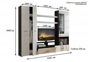 Гостиная Альфа МДФ (Венге/Белый глянец) в Воткинске - votkinsk.ok-mebel.com | фото 3