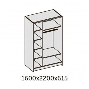 ИННЭС-5 Шкаф-купе 2-х дв. 1600 (2дв. Ф1 - венге) в Воткинске - votkinsk.ok-mebel.com | фото 2