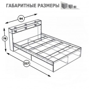 Камелия Кровать 0900, цвет белый, ШхГхВ 93,5х217х78,2 см., сп.м. 900х2000 мм., без матраса, основание есть в Воткинске - votkinsk.ok-mebel.com | фото 3