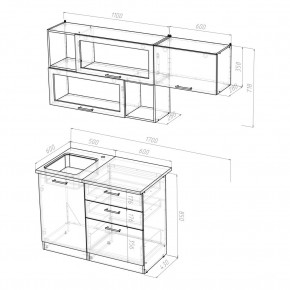 КИРА Кухонный гарнитур Экстра (1700 мм ) в Воткинске - votkinsk.ok-mebel.com | фото 2