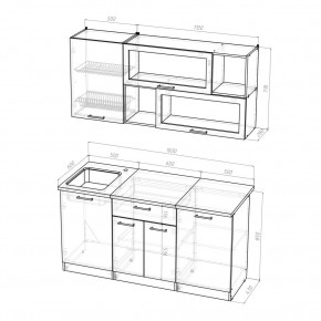 КИРА Кухонный гарнитур Стандарт (1600 мм ) в Воткинске - votkinsk.ok-mebel.com | фото 2