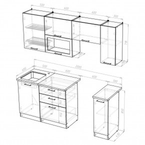 КИРА Кухонный гарнитур Ультра (2000 мм ) в Воткинске - votkinsk.ok-mebel.com | фото 2