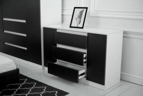 Комод 1200 Парус (Белый/Графит) в Воткинске - votkinsk.ok-mebel.com | фото 3