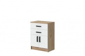 Комод Эконом (Дуб крафт золотой/Белый текстурный) в Воткинске - votkinsk.ok-mebel.com | фото