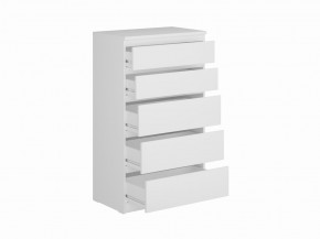 Комод КАСТОР с пятью ящиками, цвет белый в Воткинске - votkinsk.ok-mebel.com | фото 2
