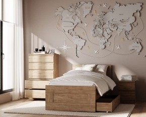 Комод КАСТОР с пятью ящиками, цвет Дуб Сонома в Воткинске - votkinsk.ok-mebel.com | фото 3
