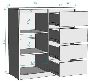 Комод Мальта K115 в Воткинске - votkinsk.ok-mebel.com | фото 2