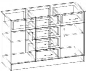 СОФИЯ Комод К1200 2Д (венге/дуб белфорт) в Воткинске - votkinsk.ok-mebel.com | фото 3