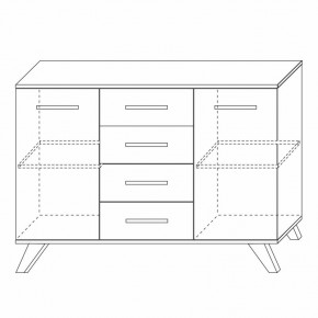 Комодино Вега Скандинавия в Воткинске - votkinsk.ok-mebel.com | фото 5