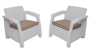 Комплект на балкон Yalta Balcony Set (Ялта) белый в Воткинске - votkinsk.ok-mebel.com | фото 4