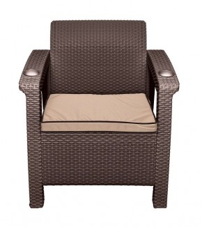 Комплект на балкон Yalta Premium Balcony Set (Ялта) шоколадный (+подушки под спину) в Воткинске - votkinsk.ok-mebel.com | фото 5