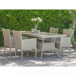 Комплект плетеной мебели AM-196/T196 Beige 4Pcs (4+1) в Воткинске - votkinsk.ok-mebel.com | фото 1