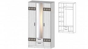 КОСТА-РИКА Шкаф 3-х створчатый (анкор светлый) в Воткинске - votkinsk.ok-mebel.com | фото
