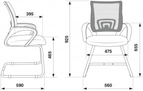 Кресло Бюрократ CH-695N-AV/B/TW-11 в Воткинске - votkinsk.ok-mebel.com | фото 4