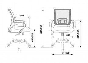 Кресло Бюрократ CH-695N/SL/BL/TW-11 синий TW-05 черный TW-11 в Воткинске - votkinsk.ok-mebel.com | фото 4