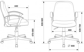 Кресло Бюрократ CH-808-LOW/#B черный 3С11 в Воткинске - votkinsk.ok-mebel.com | фото 4