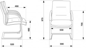 Кресло Бюрократ T-9927SL-LOW-V/BLACK в Воткинске - votkinsk.ok-mebel.com | фото 4