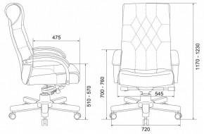 Кресло для руководителя T-9928WALNUT/CHOK в Воткинске - votkinsk.ok-mebel.com | фото 5