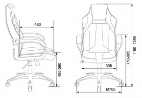 Кресло игровое Бюрократ VIKING 2 AERO RED черный/красный в Воткинске - votkinsk.ok-mebel.com | фото 4