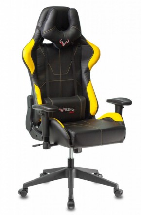 Кресло игровое Бюрократ VIKING 5 AERO YELLOW черный/желтый в Воткинске - votkinsk.ok-mebel.com | фото