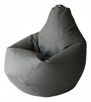 Кресло-мешок Серая ЭкоКожа 3XL 150*110 см в Воткинске - votkinsk.ok-mebel.com | фото