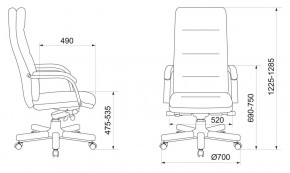 Кресло руководителя Бюрократ T-9927WALNUT/BLACK в Воткинске - votkinsk.ok-mebel.com | фото 4