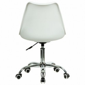 Кресло стул BRABIX "Eames MG-310 CH", хром, пластик белый, ткань серая, 532924 в Воткинске - votkinsk.ok-mebel.com | фото 4