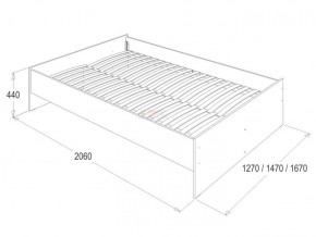 Кровать 1.6 каркас + спинка головная + 2 ящика Ольга-14 без основания в Воткинске - votkinsk.ok-mebel.com | фото 3