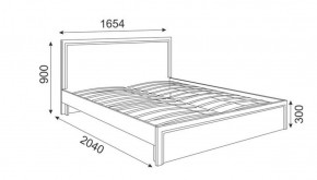 Кровать 1.6 М07 Стандарт с основанием Беатрис (Орех гепланкт) в Воткинске - votkinsk.ok-mebel.com | фото