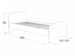 Кровать-4 одинарная (800*1900) в Воткинске - votkinsk.ok-mebel.com | фото 2