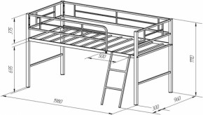 Кровать-чердак "Севилья МИНИ" в Воткинске - votkinsk.ok-mebel.com | фото 4