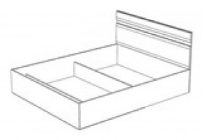 Кровать Ненси 1600 без основания (1640*900*2042)  Венге/Белый в Воткинске - votkinsk.ok-mebel.com | фото