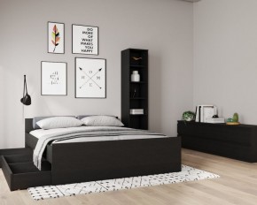 Кровать ОРИОН двухспальная с ортопедическим основанием 160х200, цвет Дуб Венге в Воткинске - votkinsk.ok-mebel.com | фото 3