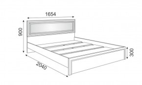 Кровать 1.6 Беатрис М09 с мягкой спинкой и настилом (дуб млечный) в Воткинске - votkinsk.ok-mebel.com | фото 2