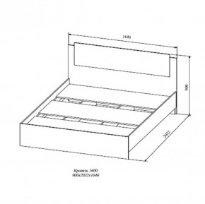 СОФИ СКР1600.1 Кровать 1600 в Воткинске - votkinsk.ok-mebel.com | фото 2