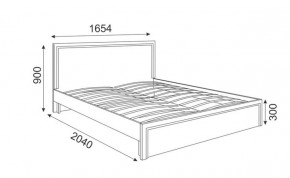 Кровать 1.6 Беатрис М07 Стандарт с ортопедическим основанием (дуб млечный) в Воткинске - votkinsk.ok-mebel.com | фото 2