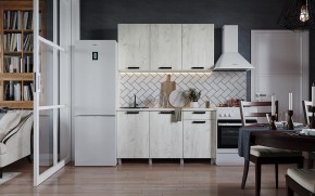 Кухня ДИОР 1500 (Белый/Дуб Крафт белый) в Воткинске - votkinsk.ok-mebel.com | фото