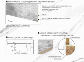 Кухонный фартук со столешницей (А-010) в едином стиле (3050 мм) в Воткинске - votkinsk.ok-mebel.com | фото 6