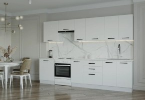 Кухонный гарнитур Белый Глянец 3000 (Стол. 26мм) в Воткинске - votkinsk.ok-mebel.com | фото