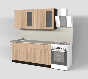 Кухня Симона Демо 1700 (Венга/Дуб Сонома) в Воткинске - votkinsk.ok-mebel.com | фото