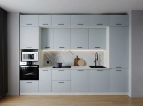Кухонный гарнитур Смоки 3400 (Стол. 26мм) в Воткинске - votkinsk.ok-mebel.com | фото
